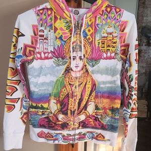 Lucky Brand Rare Goddess Full-Zip Sweatshirt